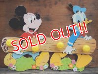 ct-131201-06 Mickey Mouse & Donald Duck 80's Wall Hanger