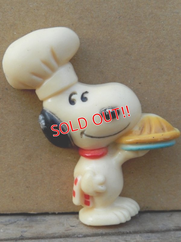 画像1: ct-131201-49 Snoopy / 70's Magnet "Chef"