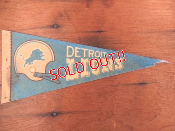 画像1: dp-722-14 NFL 70's mini Pennant "Detroit Lions"