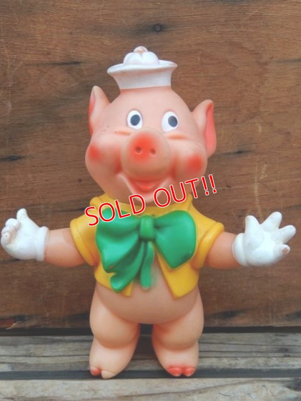 画像1: ct-131202-12 Three Little Pigs / Deracoste 60's Rubber doll