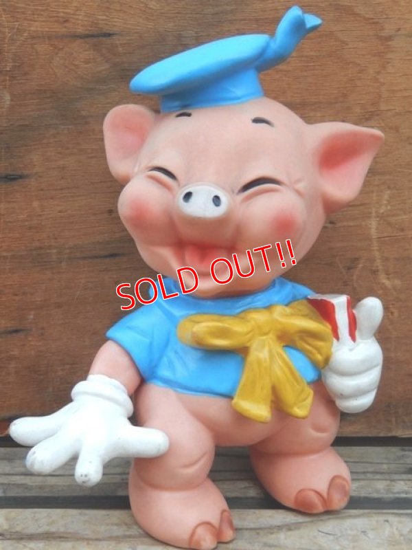 画像1: ct-131202-14 Three Little Pigs / Ledraplastic 60's Rubber doll (B)