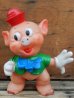 画像1: ct-131202-13 Three Little Pigs / Ledraplastic 60's Rubber doll (A) (1)