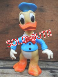 ct-131202-03 Donald Duck / Ledraplastic 60's Rubber Doll (Black Button)