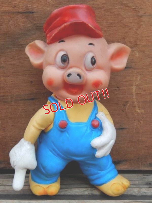 画像1: ct-131202-15 Three Little Pigs / Ledraplastic 60's Rubber doll (C)