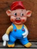 画像1: ct-131202-15 Three Little Pigs / Ledraplastic 60's Rubber doll (C) (1)