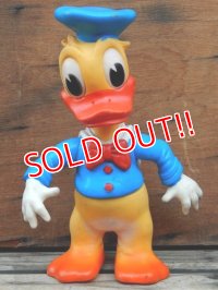 ct-131202-04 Donald Duck / Ledraplastic 60's Rubber Doll (Red Button)