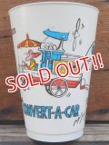 ct-131211-14 Wacky Races / 7 ELEVEN 70's Plastic Cup "The Convert-A-Car"