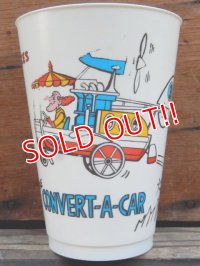 ct-131211-14 Wacky Races / 7 ELEVEN 70's Plastic Cup "The Convert-A-Car"