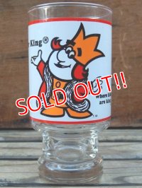 gs-131211-06 BURGER KING / 80's The King Glass