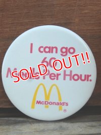 ct-131122-27 McDonald's /  "I can go 60 Meals Per Hour" Piback
