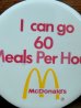 画像2: ct-131122-27 McDonald's /  "I can go 60 Meals Per Hour" Piback (2)