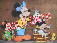 ct-131201-05 Mickey Mouse,Morty and Ferdie / Dolly Toy 70's Wall Pin-Up