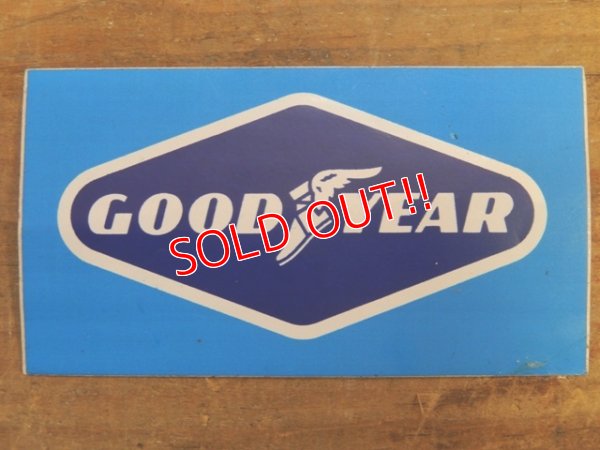 画像1: ad-1218-16 Goodyear / Vintage Sticker (Blue)