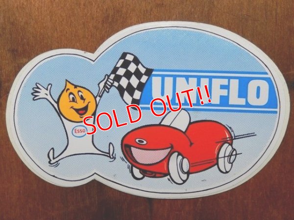 画像1: ad-1218-08 esso / UNIFLO Oil Drop Sticker