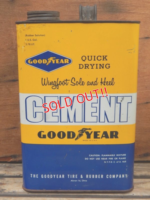 画像1: dp-131210-03 Goodyear / Vintage Cement Can