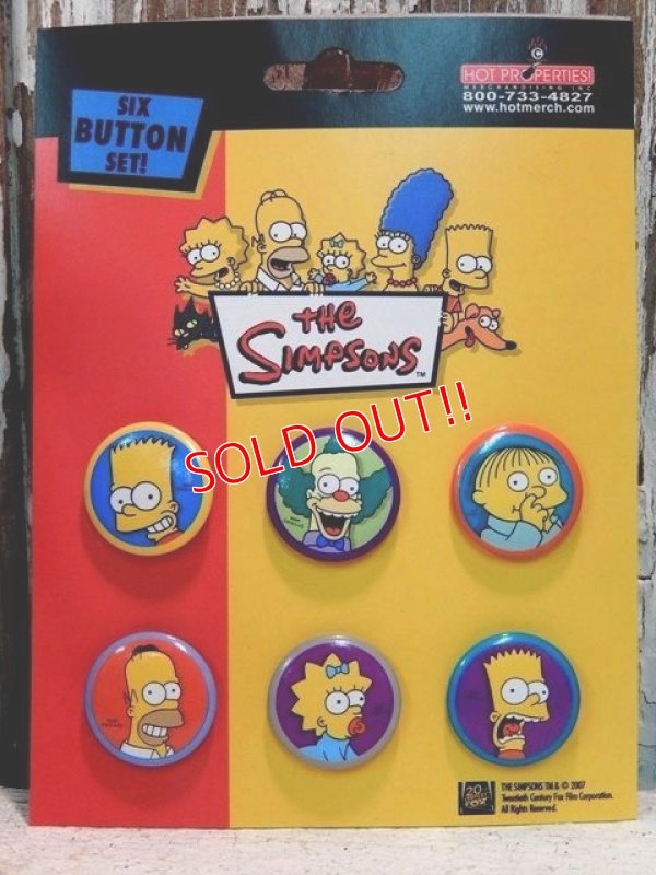 画像1: ct-131229-02 the Simpsons / 2007 Pinback set