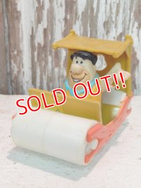 ct-130625-47 Fred Flintstone / Applause 1990 Plastic Car