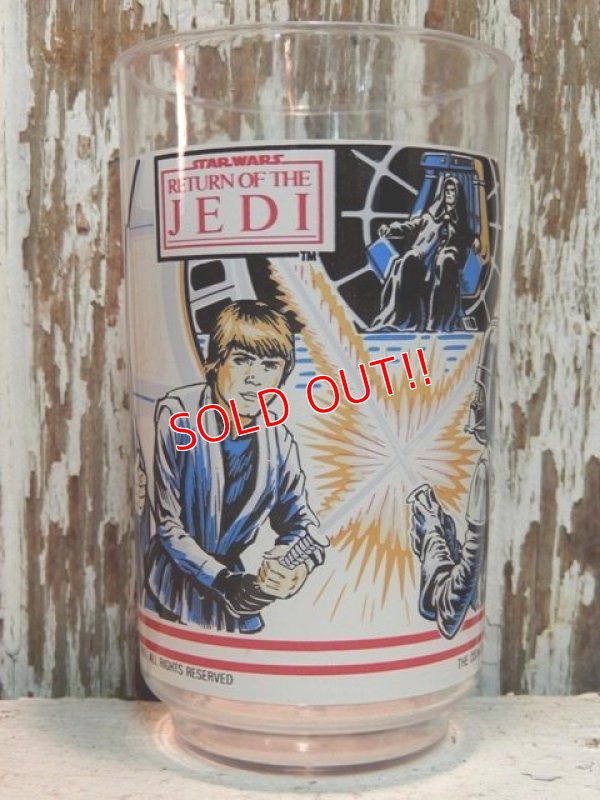 画像1: gs-131210-03 STAR WARS / 1983 Return of the JEDI Plastic Cup "Luke Skywalker & Darth Vader"