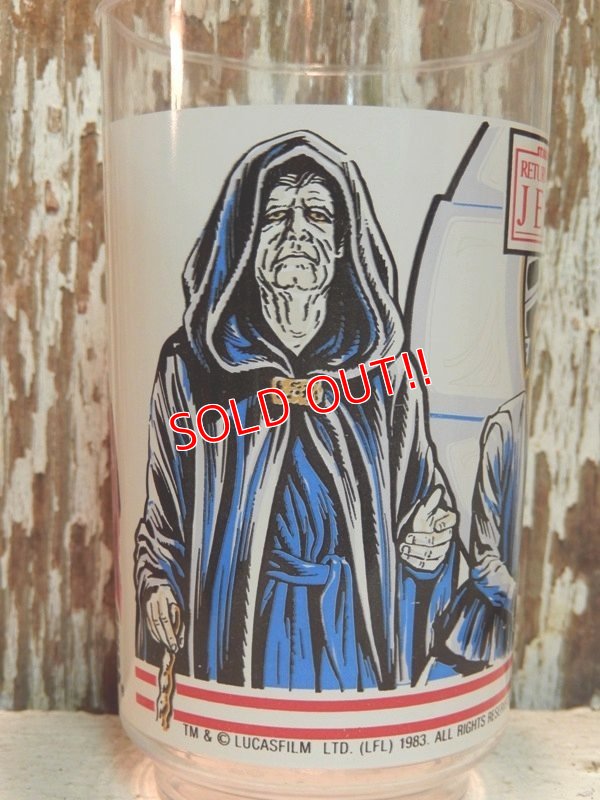 画像2: gs-131210-03 STAR WARS / 1983 Return of the JEDI Plastic Cup "Luke Skywalker & Darth Vader"