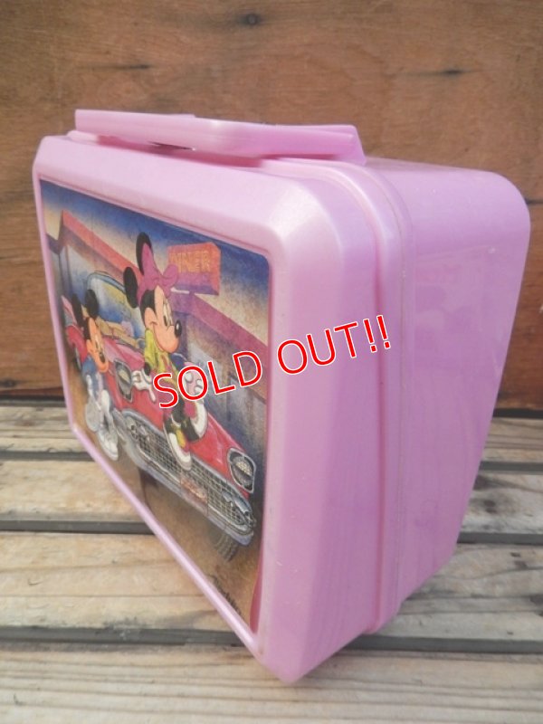 画像3: ct-131121-12 Mickey Mouse & Minnie Mouse / Aladdin 90's Plastic Lunchbox