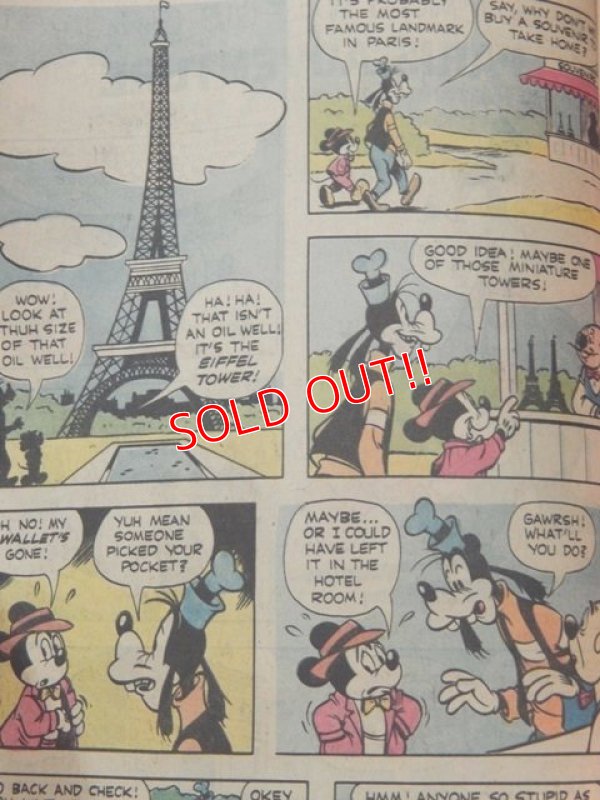 画像3: bk-131211-07 Mickey Mouse and Goofy / Whitman 1977 Paris Adventure Comic