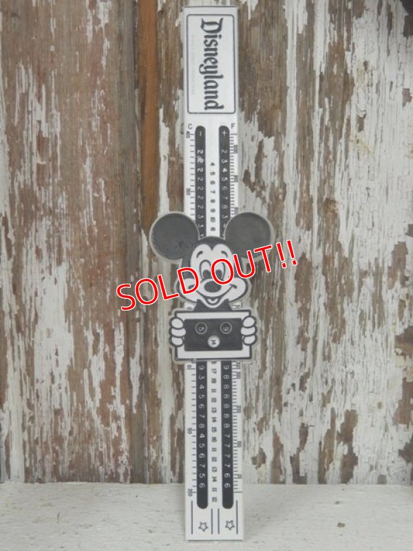 画像1: ct-140121-58 Disneyland / Mickey Mouse 70's Calculator Ruler