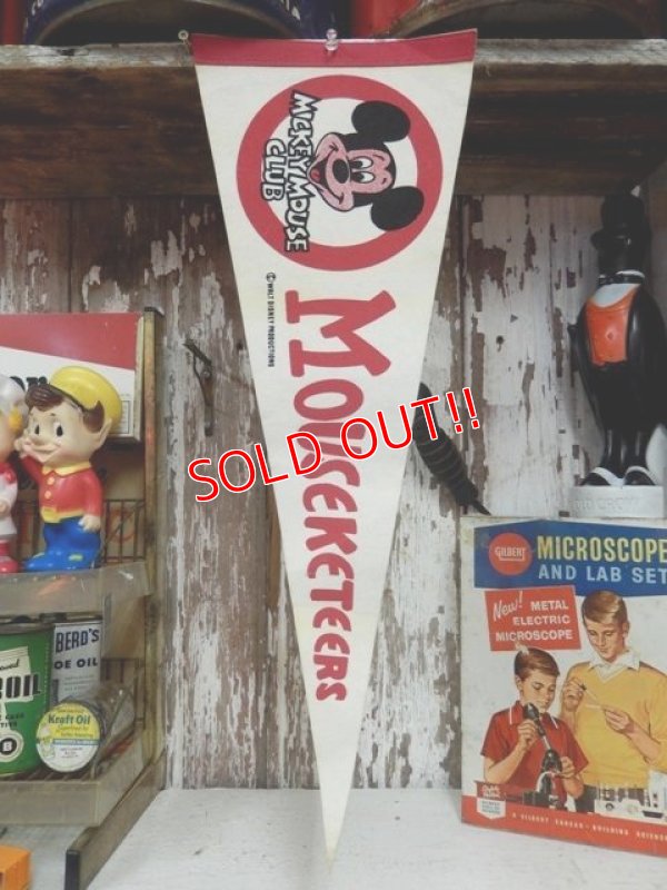 画像1: ct-140121-56 Mickey Mouse Club / 60's-70's Mouseketeers Pennant