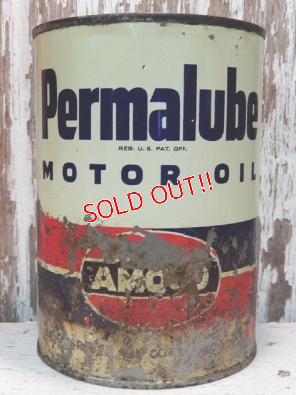 画像1: dp-140114-07 Amoco / Permalube Motot Oil Can