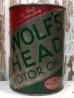 画像1: dp-140114-06 Wolf's Head / 50's-60's Motor Oil Can (1)