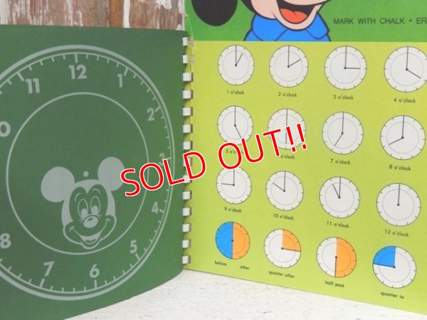 画像5: ct-140121-71 Mickey Mouse / 70's Tells The Time Chalk Book