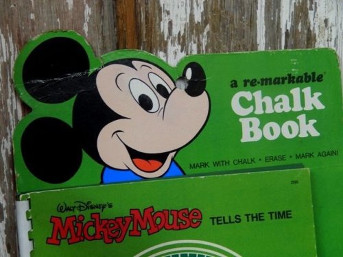 他の写真1: ct-140121-71 Mickey Mouse / 70's Tells The Time Chalk Book