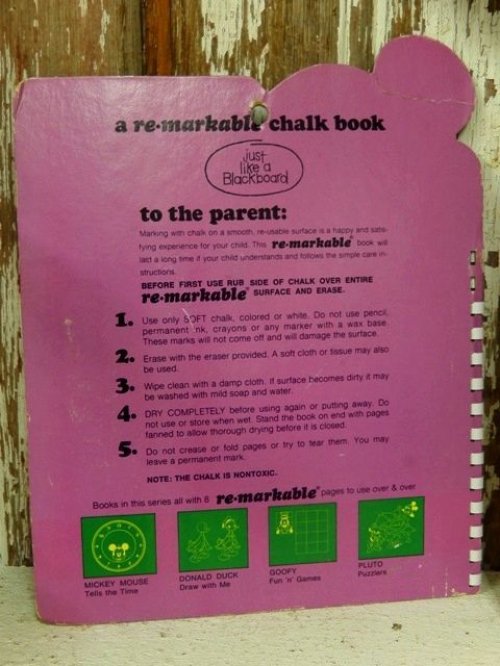 他の写真3: ct-140121-71 Mickey Mouse / 70's Tells The Time Chalk Book