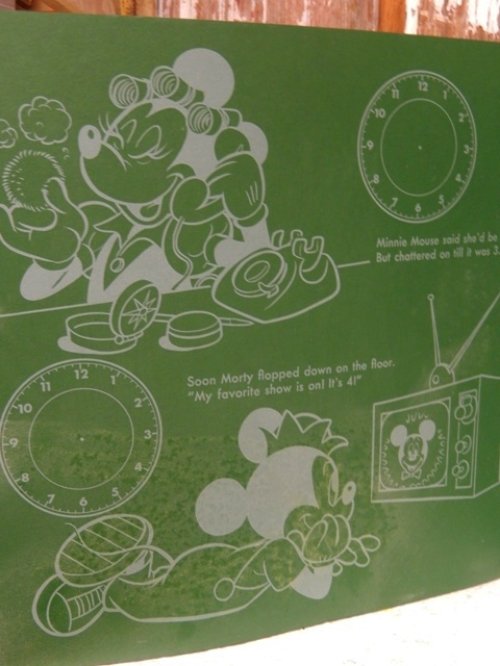 他の写真2: ct-140121-71 Mickey Mouse / 70's Tells The Time Chalk Book