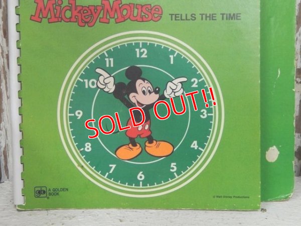 画像2: ct-140121-71 Mickey Mouse / 70's Tells The Time Chalk Book