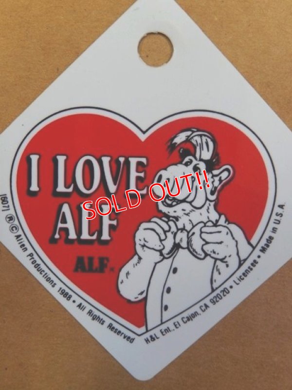 画像2: ct-140114-43 ALF / 80's Valentine's Card "I LOVE ALF"