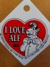 画像2: ct-140114-43 ALF / 80's Valentine's Card "I LOVE ALF" (2)