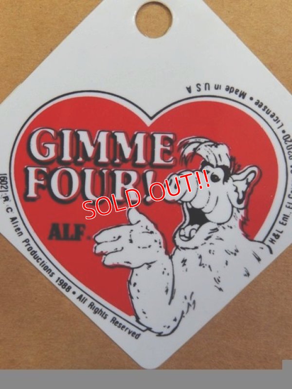 画像2: ct-140114-43 ALF / 80's Valentine's Card "GIMME FOUR!"