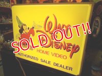 ct-140204-02 Walt Disney's / 80's Home Video Dealer Light Up Sign