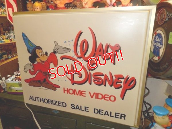 画像2: ct-140204-02 Walt Disney's / 80's Home Video Dealer Light Up Sign