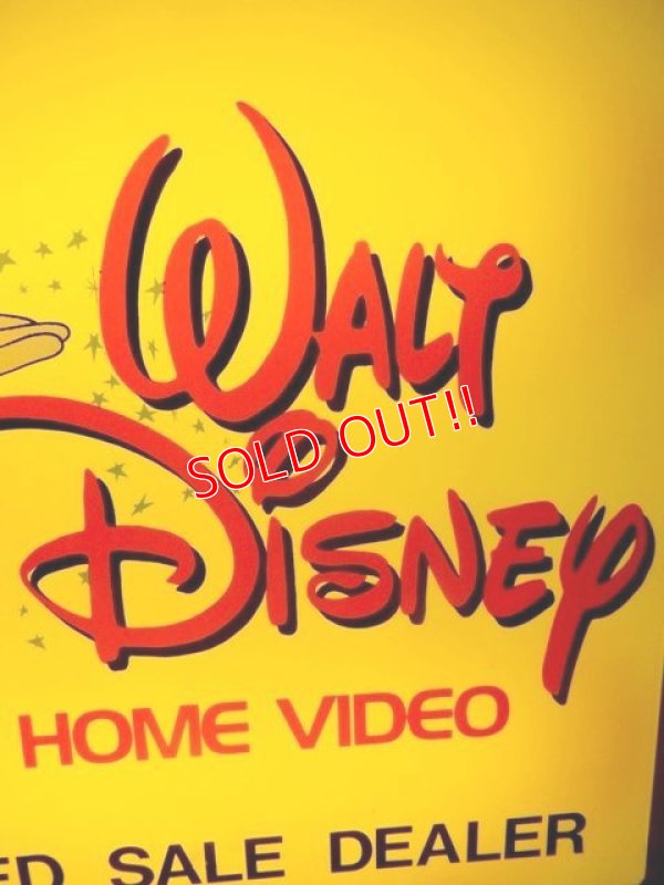 画像4: ct-140204-02 Walt Disney's / 80's Home Video Dealer Light Up Sign