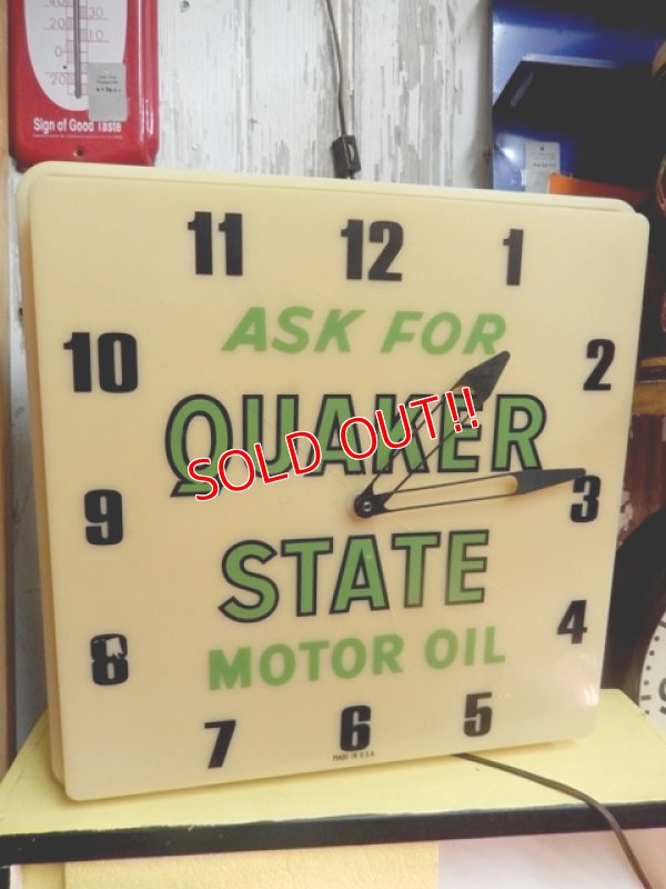 画像2: dp-120705-47 Quaker State / 60's Light Up Sign Clock