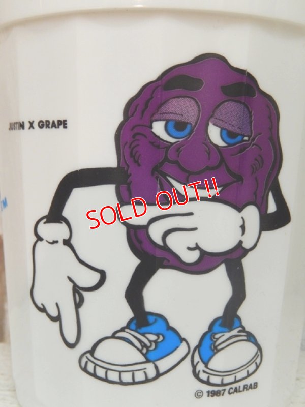 画像2: ct-140211-58 California Raisins / 1987 Plastic Cup "Justin X Grape"