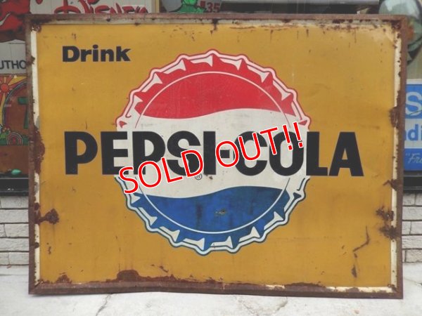 画像1: dp-140205-09 PEPSI / 60's Metal Sign