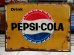 画像1: dp-140205-09 PEPSI / 60's Metal Sign (1)