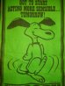 画像3: ct-140211-06 PEANUTS / 60's Banner "Snoopy" Green (3)