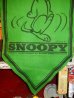 画像4: ct-140211-06 PEANUTS / 60's Banner "Snoopy" Green (4)