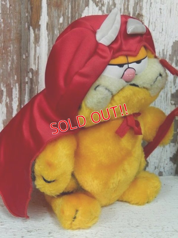 画像3: ct-140211-70 Garfield / R.DAKIN 80's Plush doll "Red Devil"