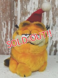 ct-140211-72 Garfield / R.DAKIN 80's mini Plush Doll "Santa" 