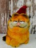 画像1: ct-140211-72 Garfield / R.DAKIN 80's mini Plush Doll "Santa"  (1)