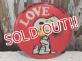 ct-140211-07 Snoopy / 70's Pinback "LOVE"